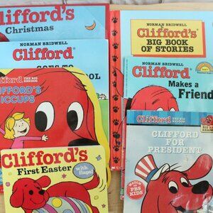 Set of 7 Clifford  Children's Books (includes vintage)